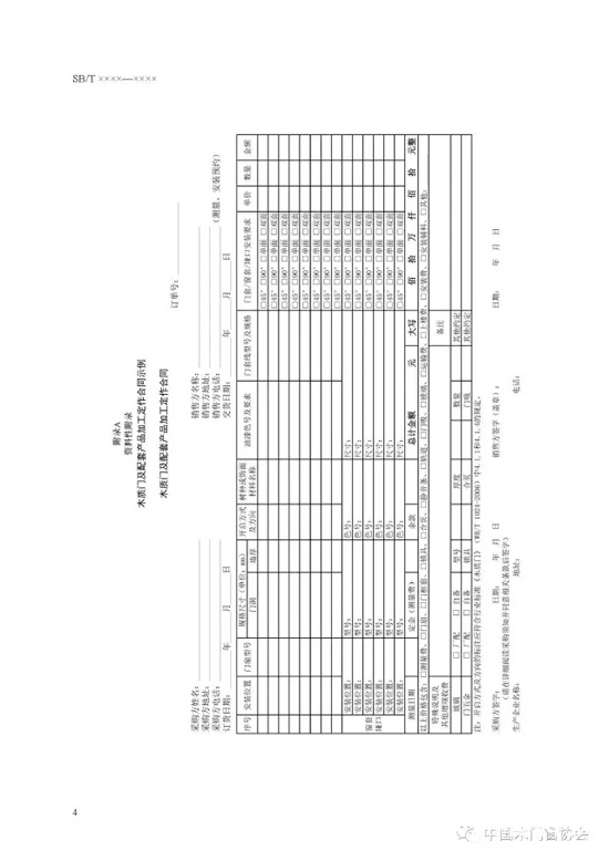 木质门规范