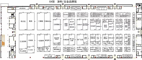 E4馆展区布局